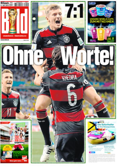 SP Brazil: Brazil-Njemačka 1-7: BRAVO, DEUTSCHLAND!
