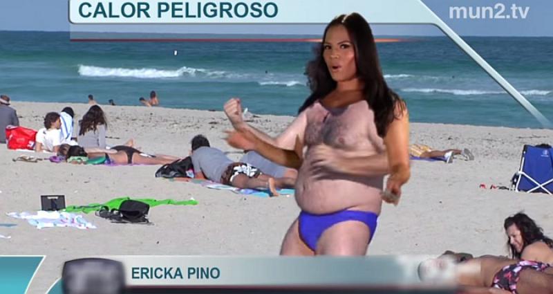 Voditeljica vremenske prognoze obukla zelenu haljinu. Ostalo je povijest