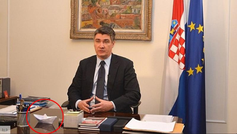 Ova snimka Milanovićevog stola zbunila Hrvate (VIDEO)