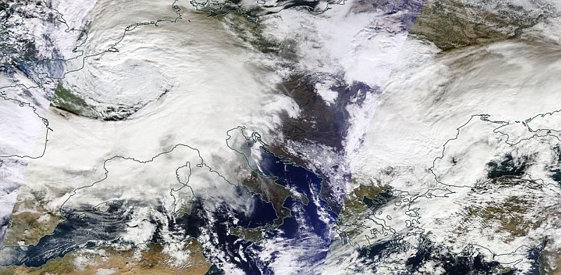 NASA objavila snimku oluje koja je stigla u Hrvatsku