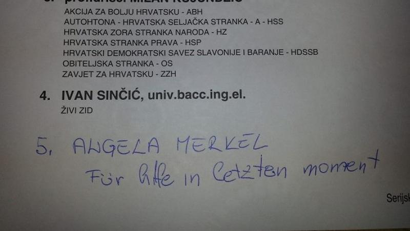 Na izborima 'glasovao' za - Angelu Merkel