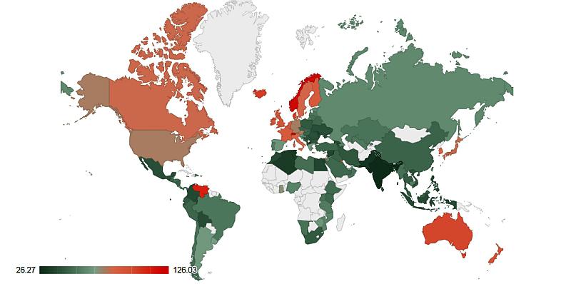 Ovo su najskuplje zemlje svijeta (u usporedbi s New Yorkom)
