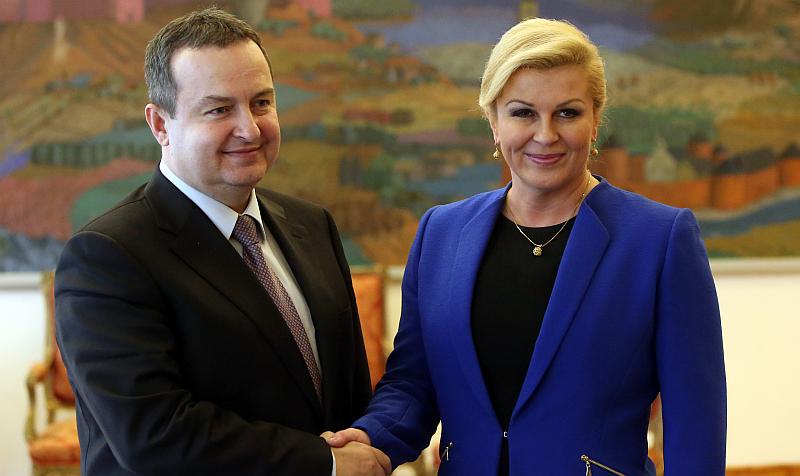 Grabar Kitarović primila Dačića, on joj prenio Nikolićeve i Vučićeve pozdrave