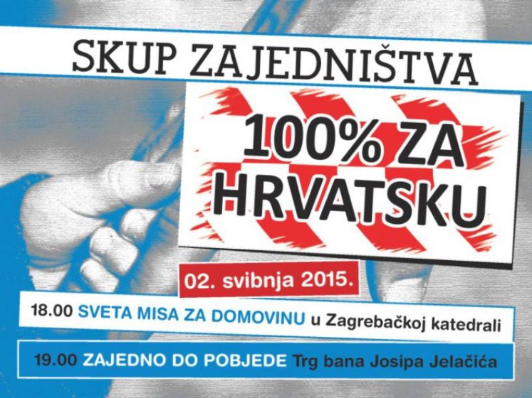 Veliki skup zajedništva u Zagrebu; nastupaju Thompson, Žanko, Jelavić...