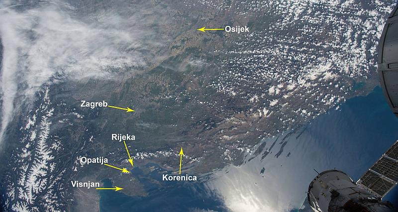 Ovako izgleda Hrvatska iz svemira (FOTO)
