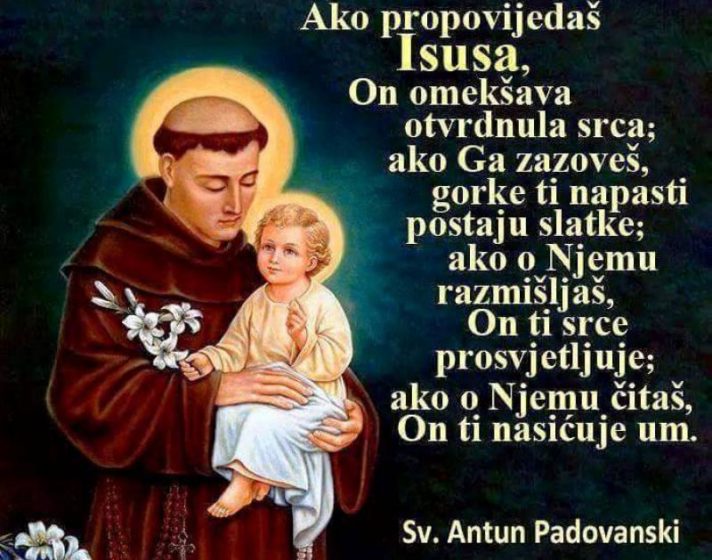 Sretan imendan svima koji nose ime sv. Ante