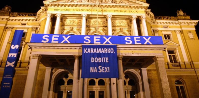 (FOTO) NEUKUSNA PROVOKACIJA: Oliver Frljić zove Tomislava Karamarka na 'SEX'