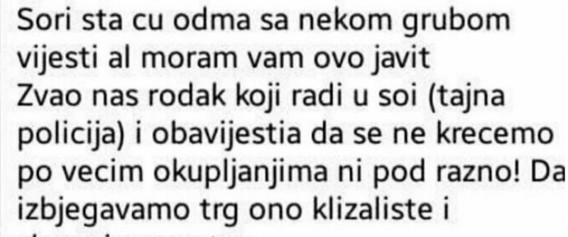 Policija upozorava: ova poruka koja upozorava da se 'u Hrvatskoj nešto sprema' je laž