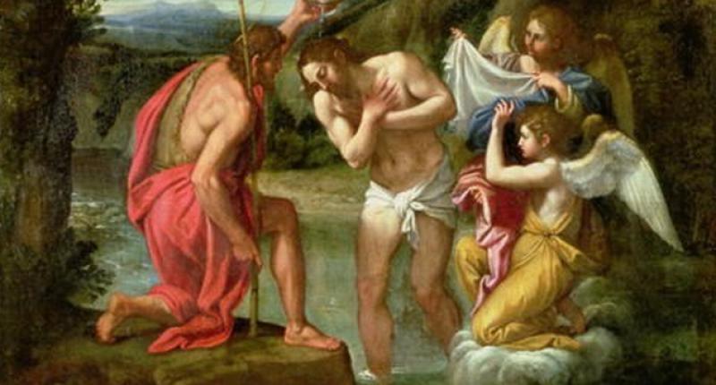 Pošto se Isus krstio, dok se molio, rastvori se nebo