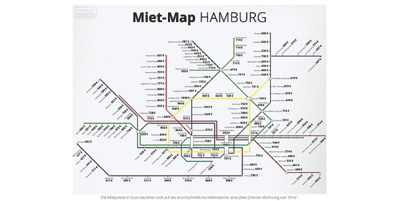 KORISNA KARTA: Evo koliko prosječno košta najam stana u Hamburgu