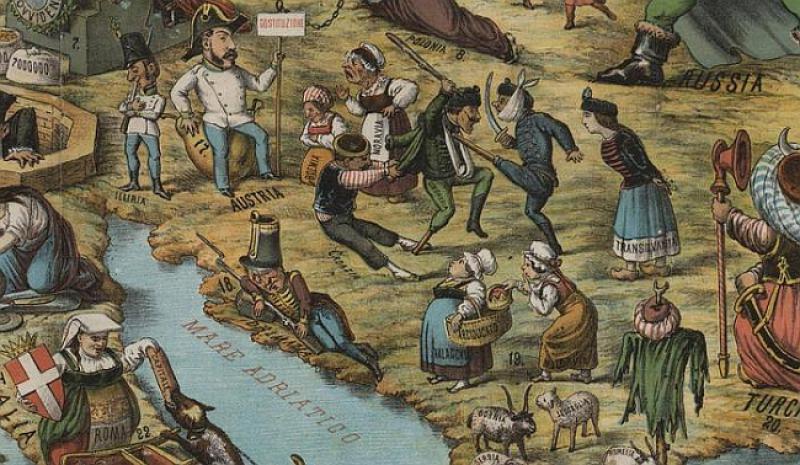ZABAVNA GEOPOLITIKA: Evo kako je talijanski karikaturist 1817. vidio hrvatsku ulogu u Europi