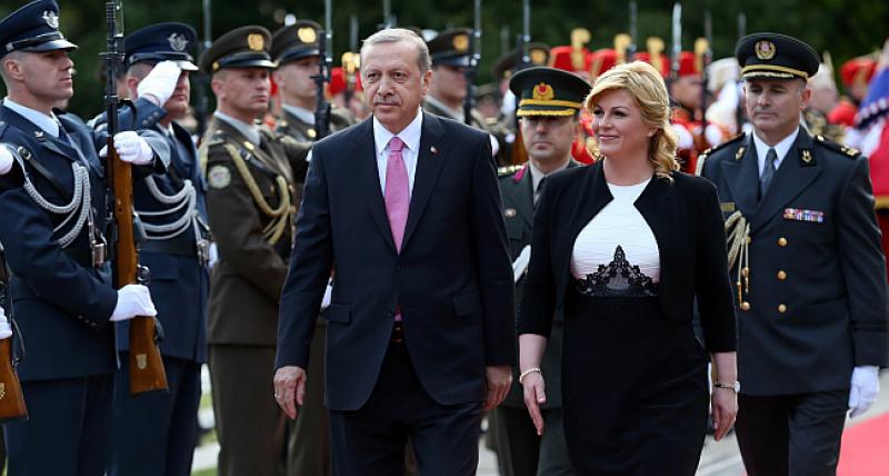 ERDOGAN U ZAGREBU Položio vijenac na Zidu boli