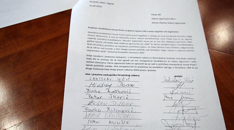 SABORSKI ZASTUPNICI PISALI UN-U O VESNI PUSIĆ Evo što su napisali