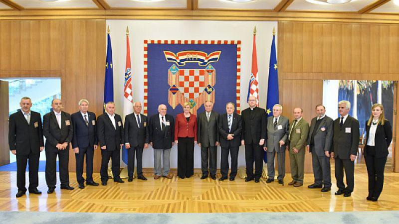 PREDSJEDNICA PRIMILA POČASNI BLEIBURŠKI VOD Zahvalili joj na pokroviteljstvu za 70. obljetnicu Bleiburga