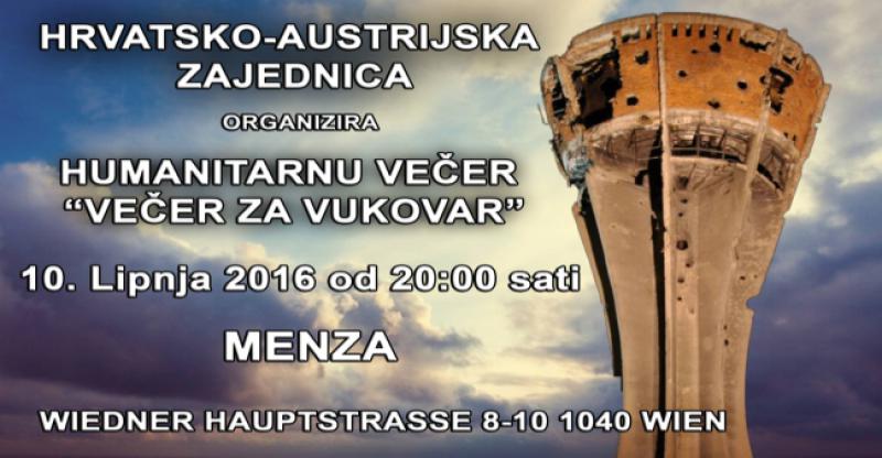 'VEČER ZA VUKOVAR' 10. lipnja u Beču