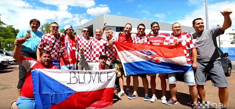 (VIDEO VIJEST) DRUŽENJE NAVIJAČA Česi skandirali 'Horvati', a Hrvati 'Čehi'