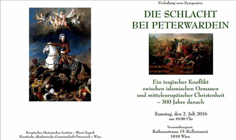 300 GODINA OD BITKE KOD PETROVARADINA Dođite na simpozij u Beču