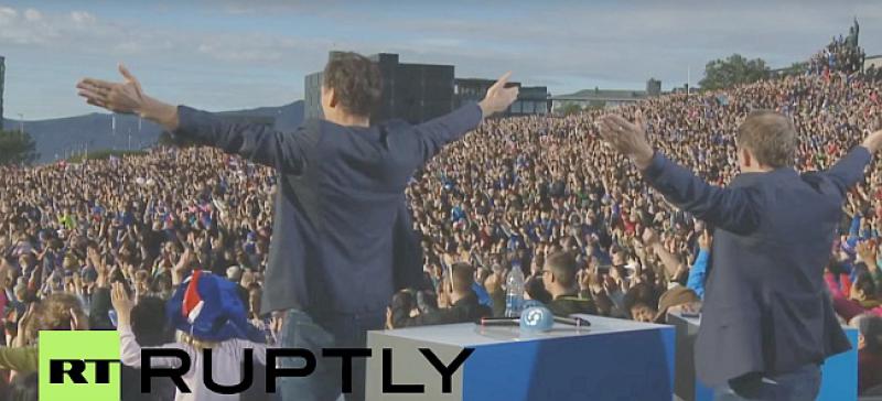 (VIDEO) SVI ISLANĐANI KAO JEDAN Naježit ćete se kad vidite što su potomci Vikinga izveli na dočeku