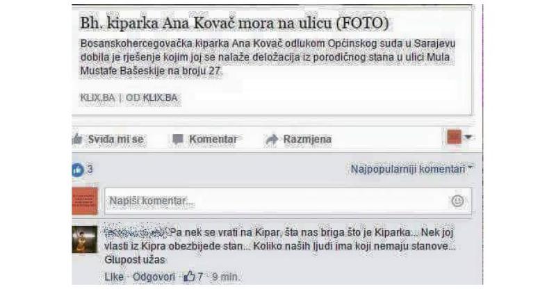 'Kiparka mora na ulicu? Nek se vrati na Kipar...'