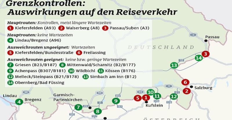 NJEMAČKO-AUSTRIJSKA GRANICA Evo gdje se ovog vikenda očekuju najveće gužve