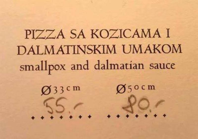 (FOTO) MUKE PO JEZIKU Pogledajte ove urnebesne prijevode hrvatskih ugostitelja i drugih 'poliglota'