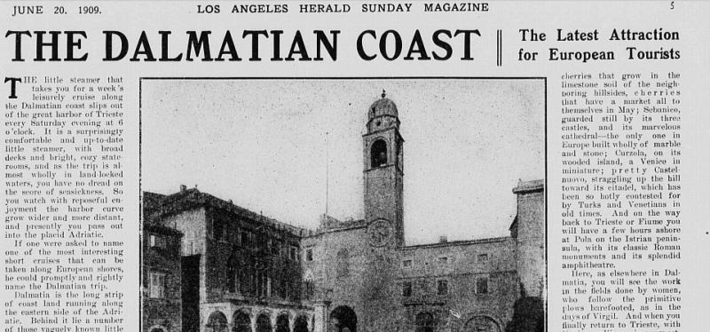 The Dalmatian Coast (LA Herald, 1909.)