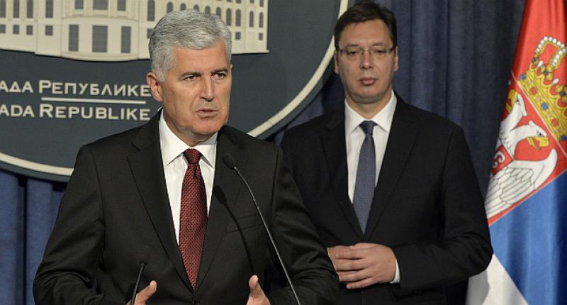 ČOVIĆ SE SASTAO S VUČIĆEM 'Želimo dobre odnose između Srba i Hrvata'