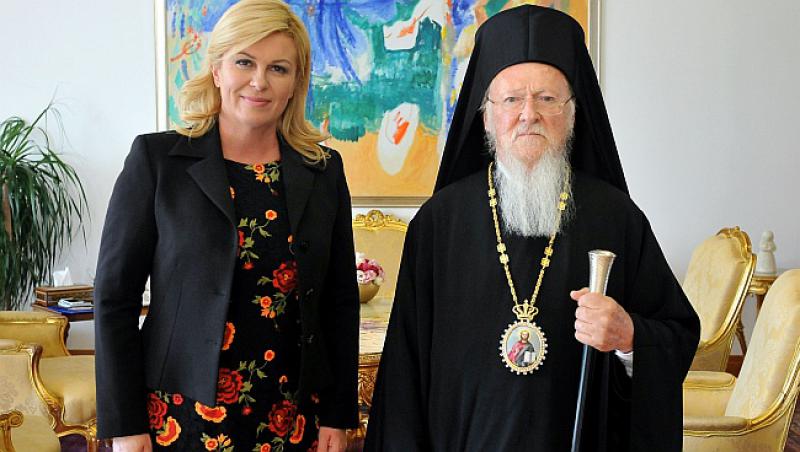 GRABAR-KITAROVIĆ SA PATRIJARHOM BARTOLOMEJEM 'Nije dobro manipulirati brojem žrtava Jasenovca'