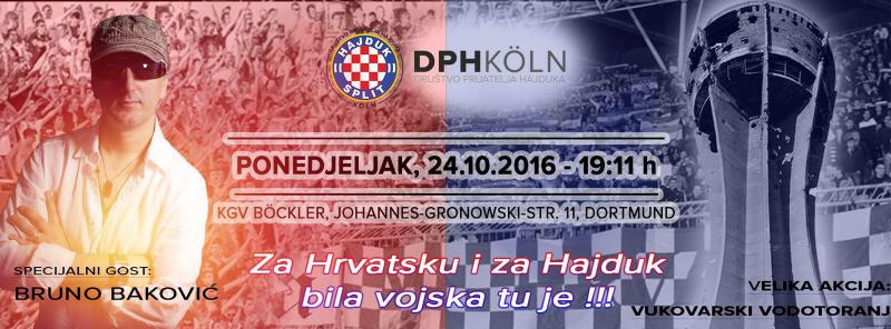 PRIJATELJI HAJDUKA SASTAJU SE U DORTMUNDU Nakon službenog dijela fešta uz Brunu Bakovića