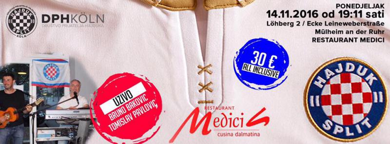 NAJVAŽNIJI SASTANAK DOSAD Društvo prijatelja Hajduka Köln 14.11. u Mülheimu