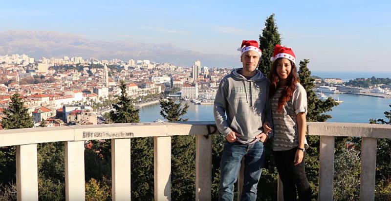 (VIDEO) KANADSKI PAR ODUŠEVLJEN Snijeg i hladnoću su ove zime zamijenili sunčanim Splitom