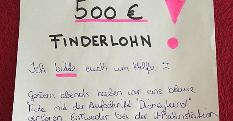 HVALA BOGU NA DOBRIM LJUDIMA U podzemnoj u Münchenu ostavila vrećicu, nudila 500 eura nagrade jer je izgubila uspomene na svoju djecu