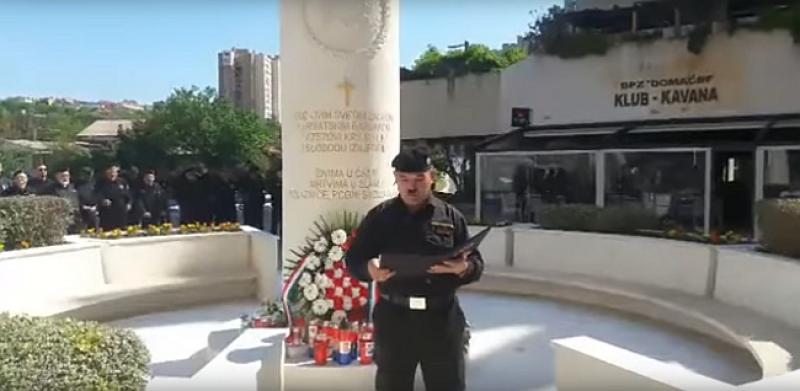 PRIJAVLJEN RATNI ZAPOVJEDNIK HOS-A Na obljetnici osnutka IX. bojne uzvikivao ‘Za dom’