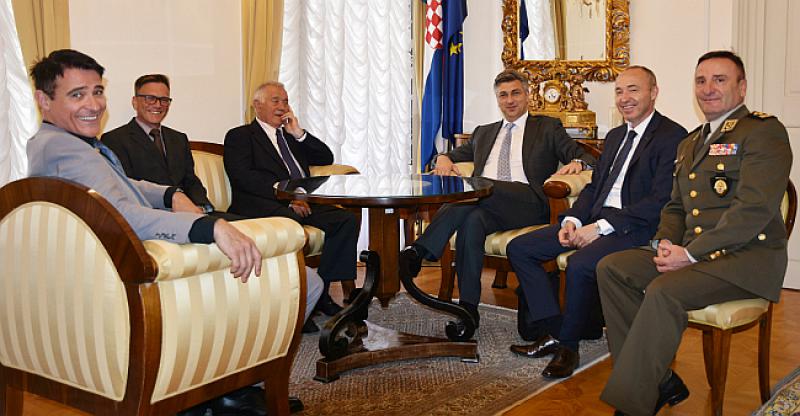 PLENKOVIĆ PRIMIO 'GENERALA' GORANA VIŠNJIĆA Razgovarali su o filmu kojeg mnogi nestrpljivo iščekuju