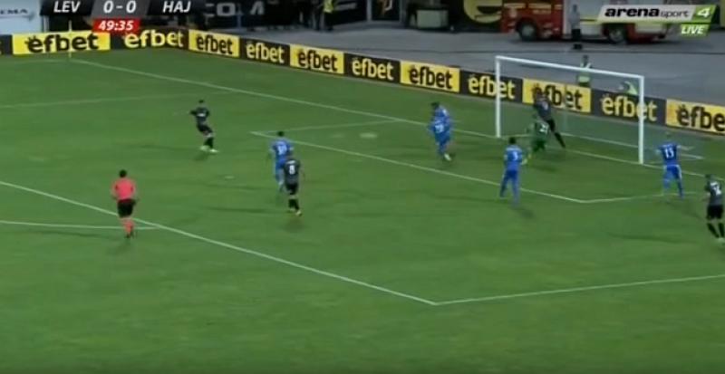 (VIDEO) OVO SE RIJETKO VIĐA Igrač Hajduka na bizaran način spriječio vodstvo svoje momčadi