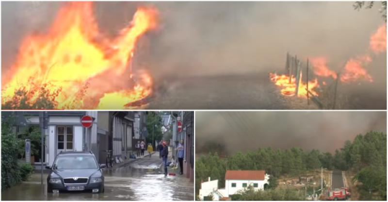 (VIDEO) EUROPA U CRNOM Portugalom i Francuskom haraju požari, Njemačkoj prijete poplave