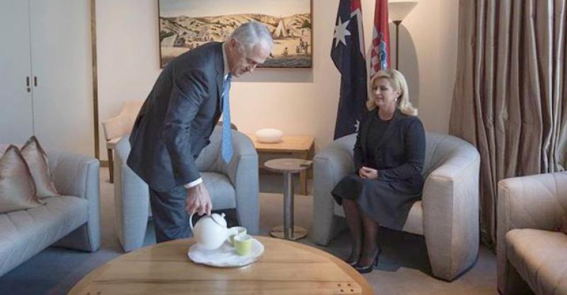 GRABAR-KITAROVIĆ S PREMIJEROM TURNBULLOM 'Ponosna sam na Hrvate u Australiji jer su ponosni Australci, a čuvaju i njeguju svoje hrvatsko nasljeđe'