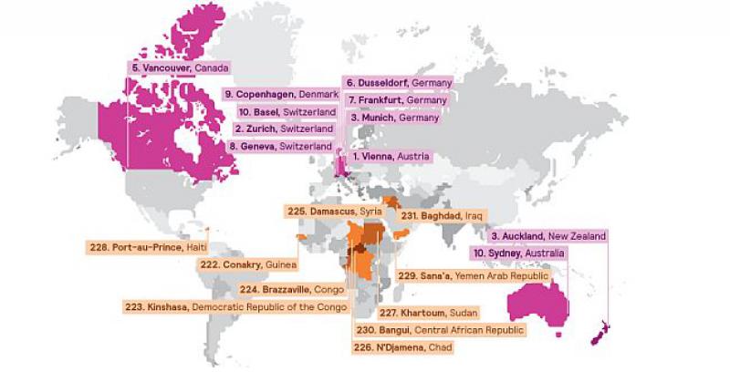 NAJBOLJI GRADOVI ZA ŽIVOT Beč na vrhu, tu su i München, Frankfurt, Vancouver...