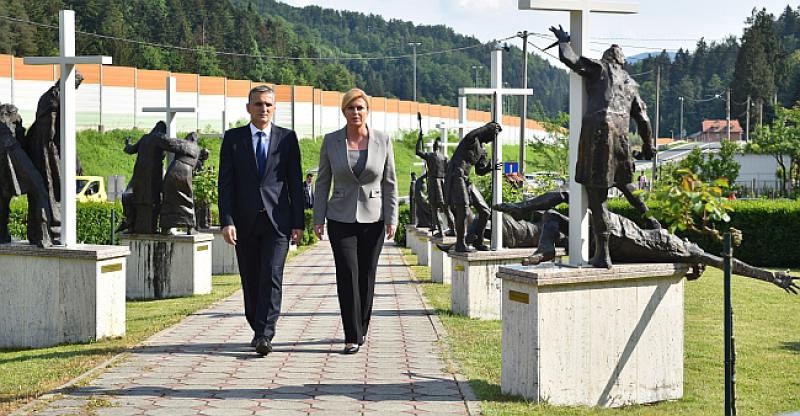 PREDSJEDNICA U MACELJU Iskazala počast žrtvama komunističkog režima