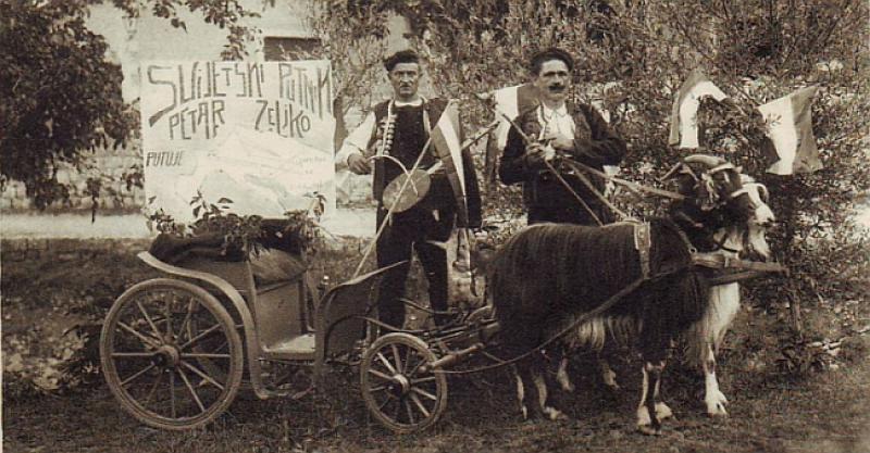 ZANIMLJIVOST DANA Sinjanin Petar Zeljko krenuo je na put oko svijeta u kočiji koju su vukli jarci