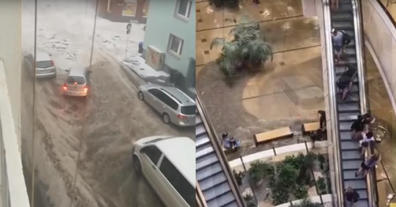 (VIDEO) APOKALIPTIČNE SCENE IZ NJEMAČKE Zastrašujuće vodene bujice nosile automobile, poplavile trgovački centar...