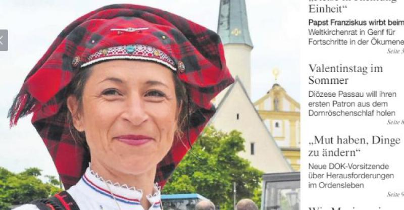 NJEMAČKA CRKVA PREPOZNALA VJERNOST HRVATA GOSPI Na naslovnici katoličkog tjednika objavljeni Hrvati Bavarske