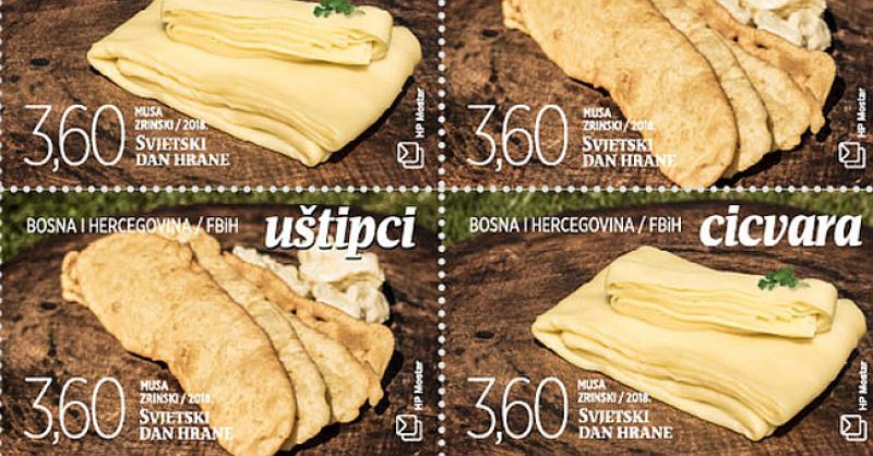 DVA STARA HERCEGOVAČKA JELA otisnuta na prigodnim poštanskim markama