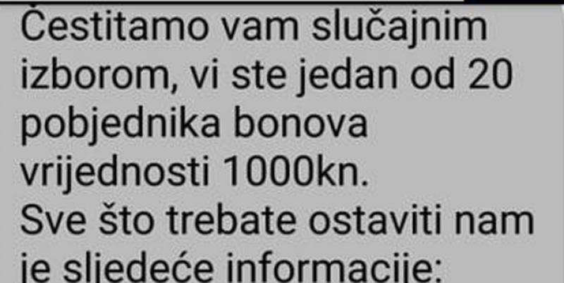FACEBOOKOM SE MASOVNO ŠIRI PRIJEVARA, POLICIJA UPOZORAVA Ako vidite ovakav napis, ne nasjedajte!