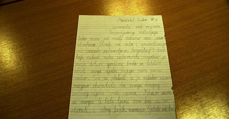 'SVI SU PLAKALI' Potresan sastavak koji je mali Luka Modrić napisao u trećem razredu otkriva koliko je rat bio strašan