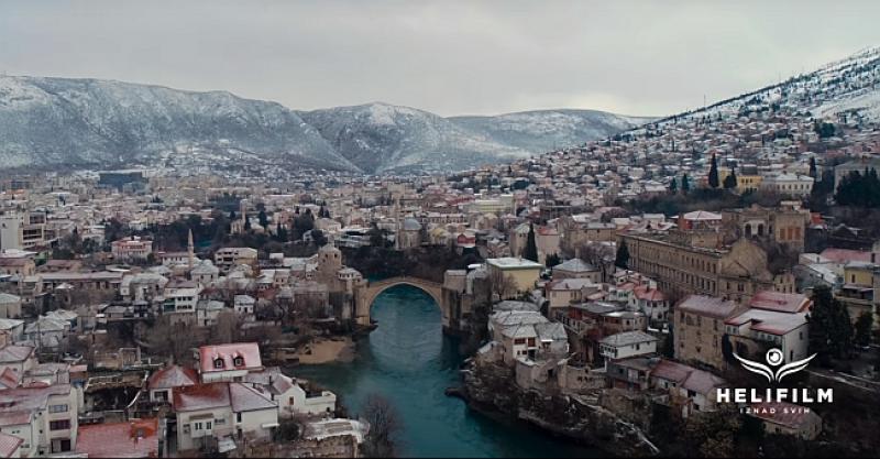 (VIDEO) ČUDESNI MOSTAR Fantastičan filmić o zimom obavijenom gradu
