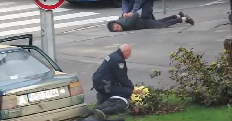 (VIDEO) POTJERA U SREDIŠTU OGULINA Policija autom ganjala migrante, pogledajte snimku uhićenja
