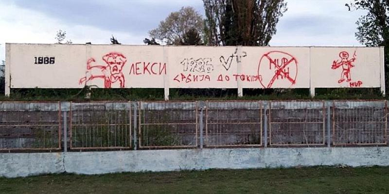 'SRBIJA DO TOKIJA' Uoči vukovarskog turnira na koji dolaze i djeca iz iseljeništva ispisani sramotni grafiti