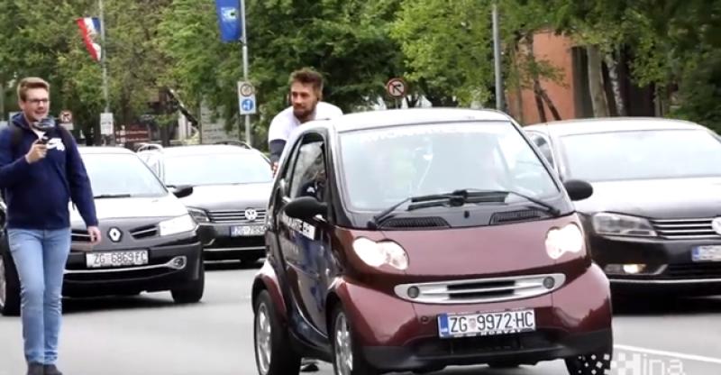 ZAGREPČANIN OBORIO GUINNESSOV REKORD Puna 24 sata gura automobil težak 730 kg