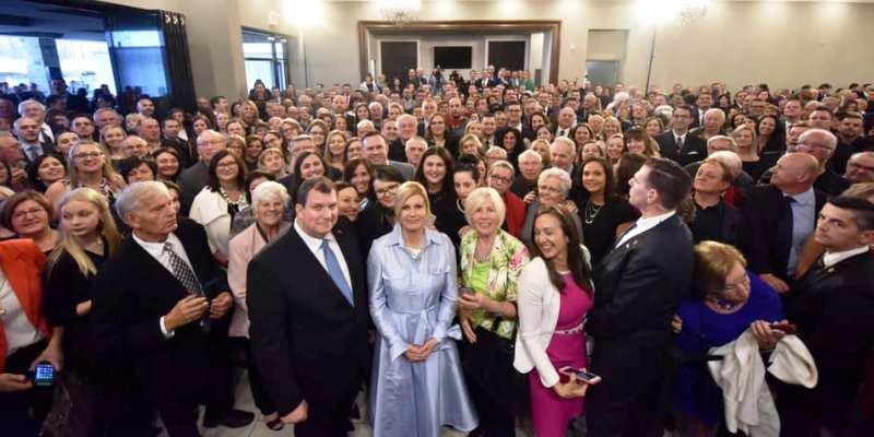 KANADA-ONTARIO (HAMILTON) Prime Minister Justin Trudeau hosted Kolinda Grabar-Kitarović at a community gathering of over 800 Croatian-Canadians at the Croatian Sports and Community Centre